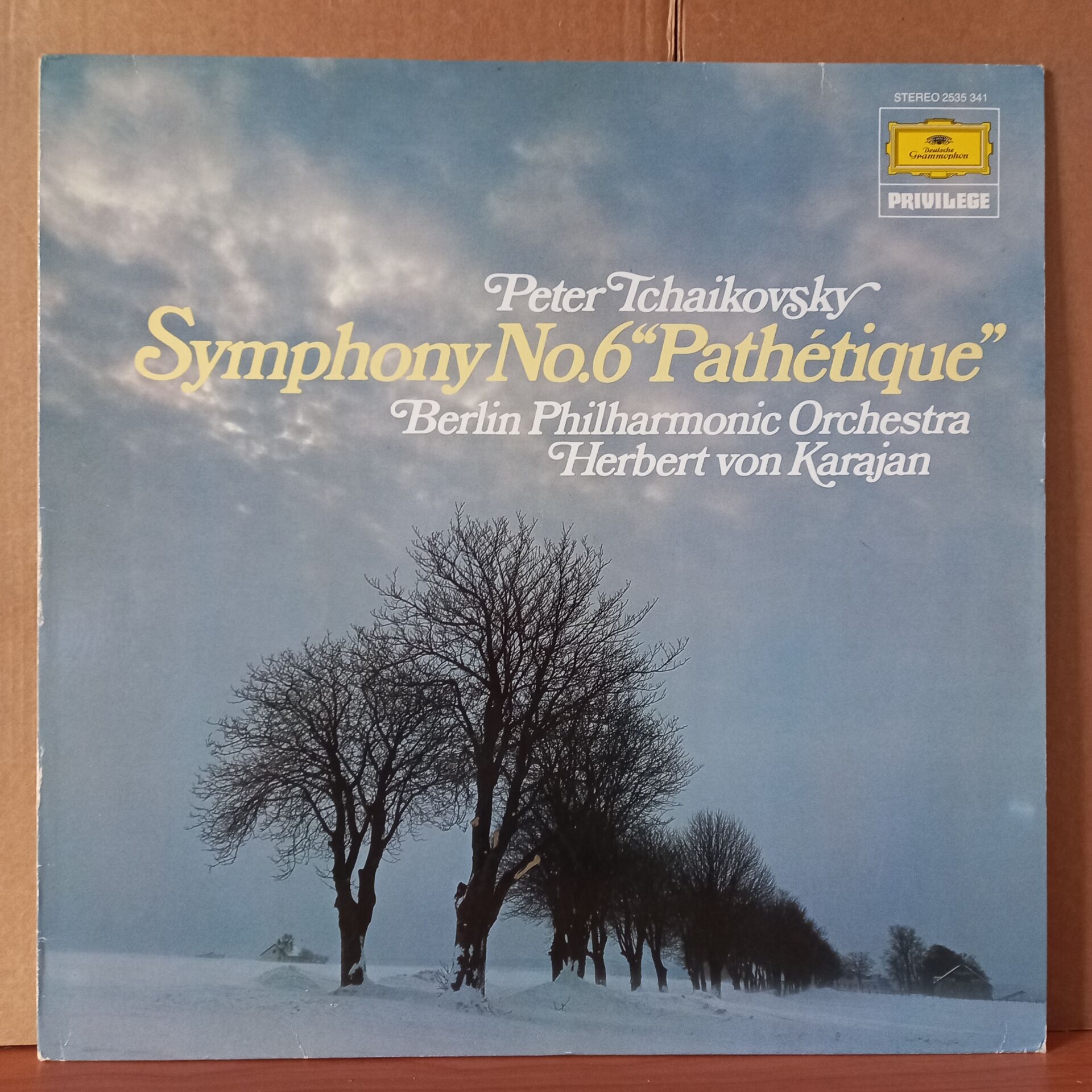 PETER TSCHAIKOVKSY: SYMPHONIE NR.6 ''PATHETIQUE'' / BERLIN PHILHARMONIC ORCHESTRA · HERBERT VON KARAJAN (1981) - LP 2.EL PLAK