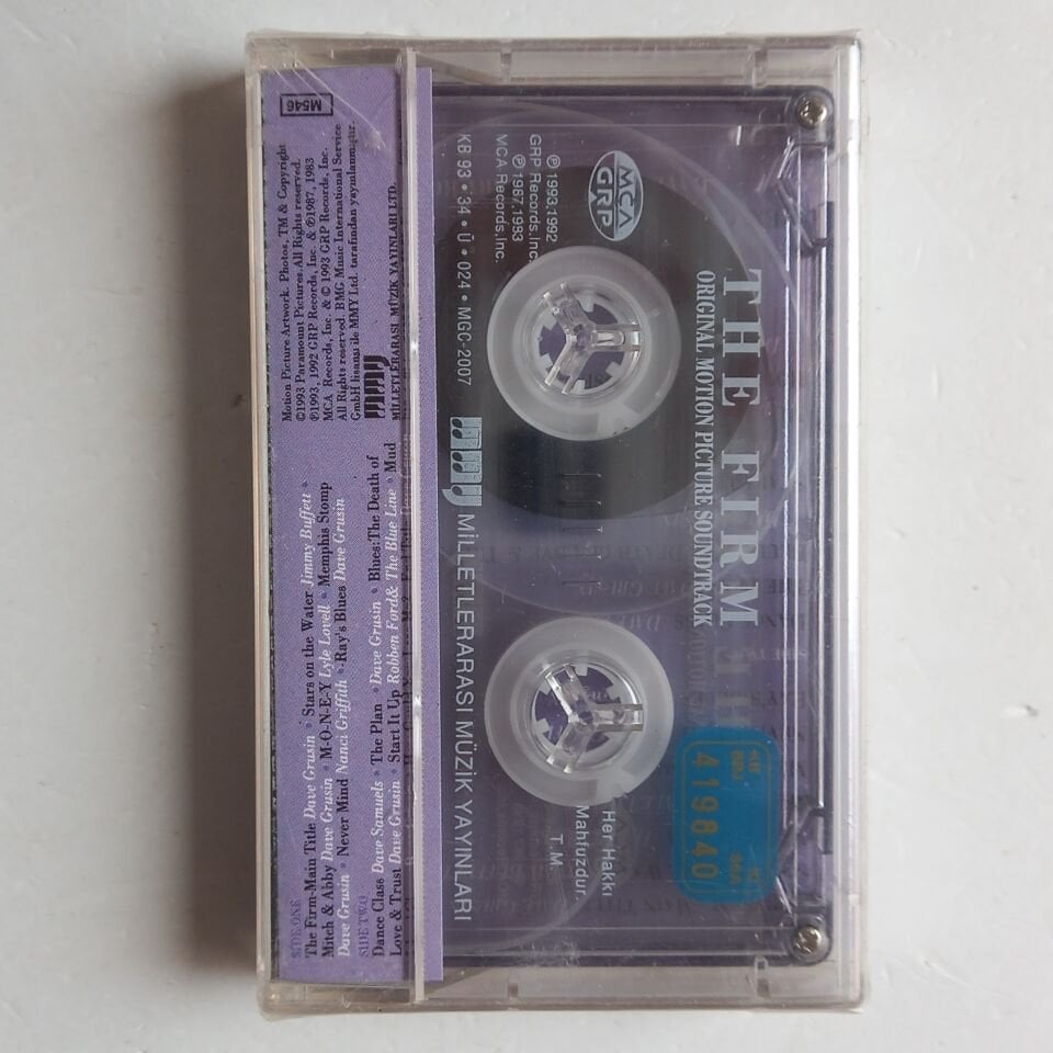 THE FIRM - ORIGINAL MOTION PICTURE SOUNDTRACK - DAVE CRUSIN (1993) - KASET SIFIR
