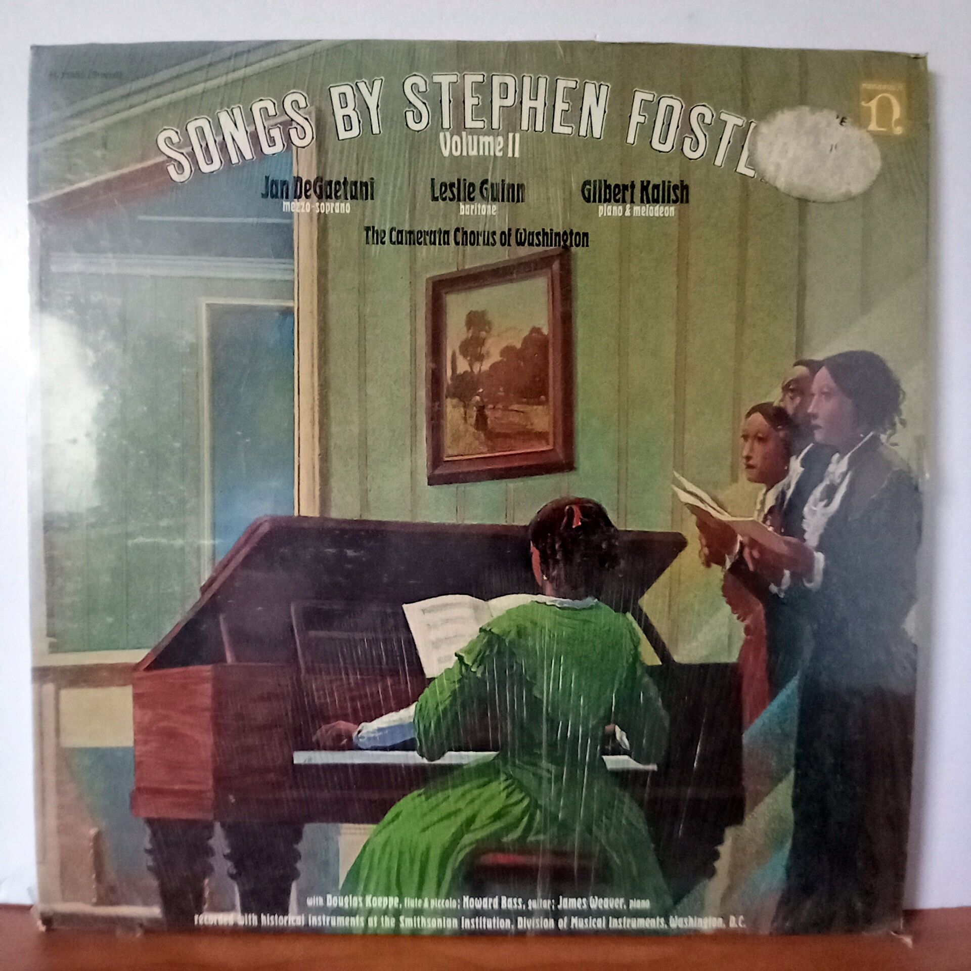SONGS BY STEPHEN FOSTER, VOLUME II / JAN DEGAETANI, LESLIE GUINN, GILBERT KALISH (1976) - LP DÖNEM BASKI SIFIR PLAK
