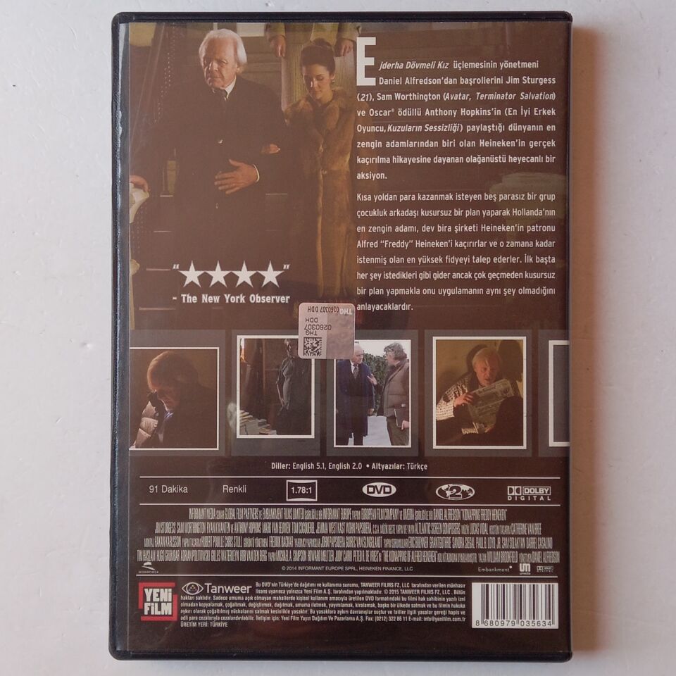 HEINEKEN'I KAÇIRMAK / KIDNAPPING FREDDY HEINEKEN - DVD 2.EL
