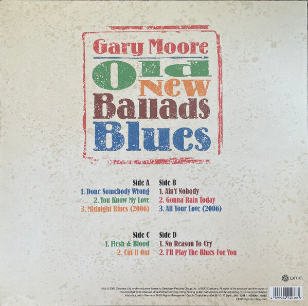 GARY MOORE - OLD NEW BALLADS BLUES (2006) - 2xLP 2026 EDITION SIFIR PLAK