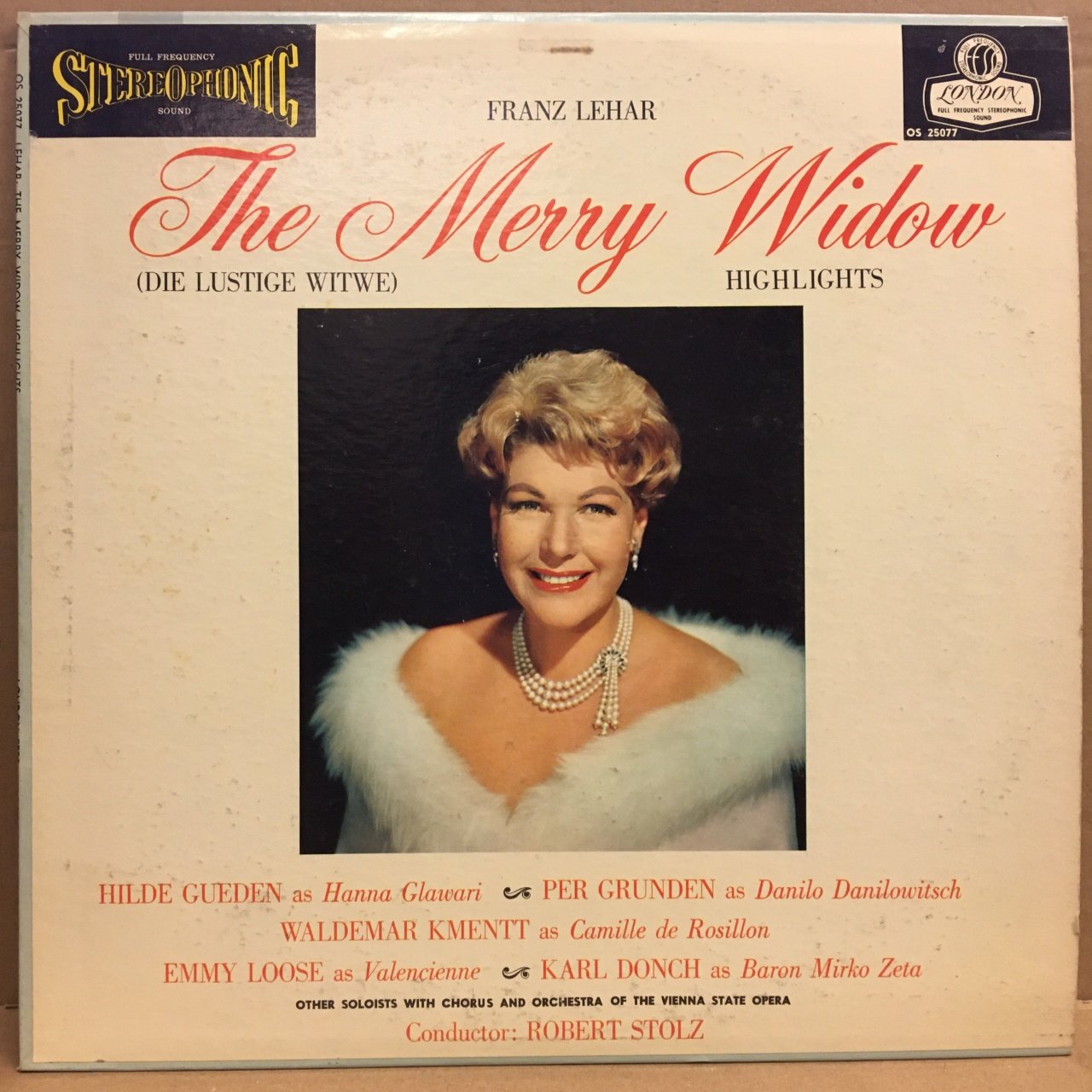 LEHAR: THE MERRY WIDOW HIGHLIGHTS HILDE GUEDEN 2.EL PLAK