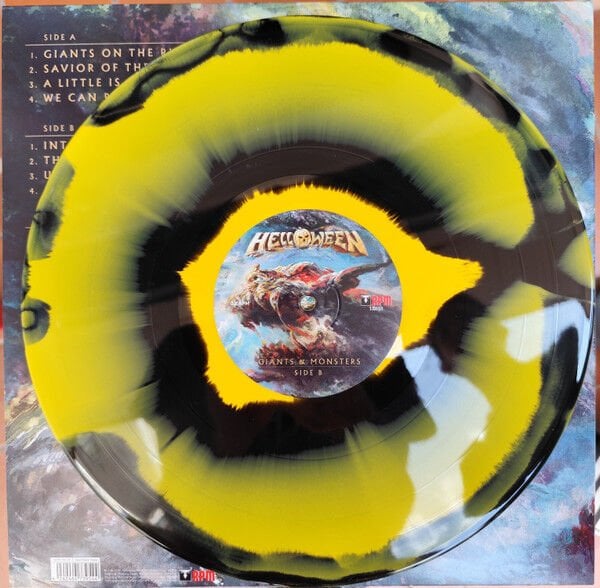 HELLOWEEN – GIANTS & MONSTERS (2025) - 2LP 3 SIDED GIANT BLACK YELLOW VINYL SIFIR PLAK