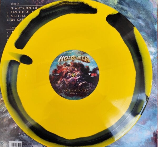 HELLOWEEN – GIANTS & MONSTERS (2025) - 2LP 3 SIDED GIANT BLACK YELLOW VINYL SIFIR PLAK