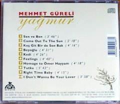 MEHMET GÜRELİ - YAĞMUR - CD ADA MÜZİK İLK BASKI 2.EL