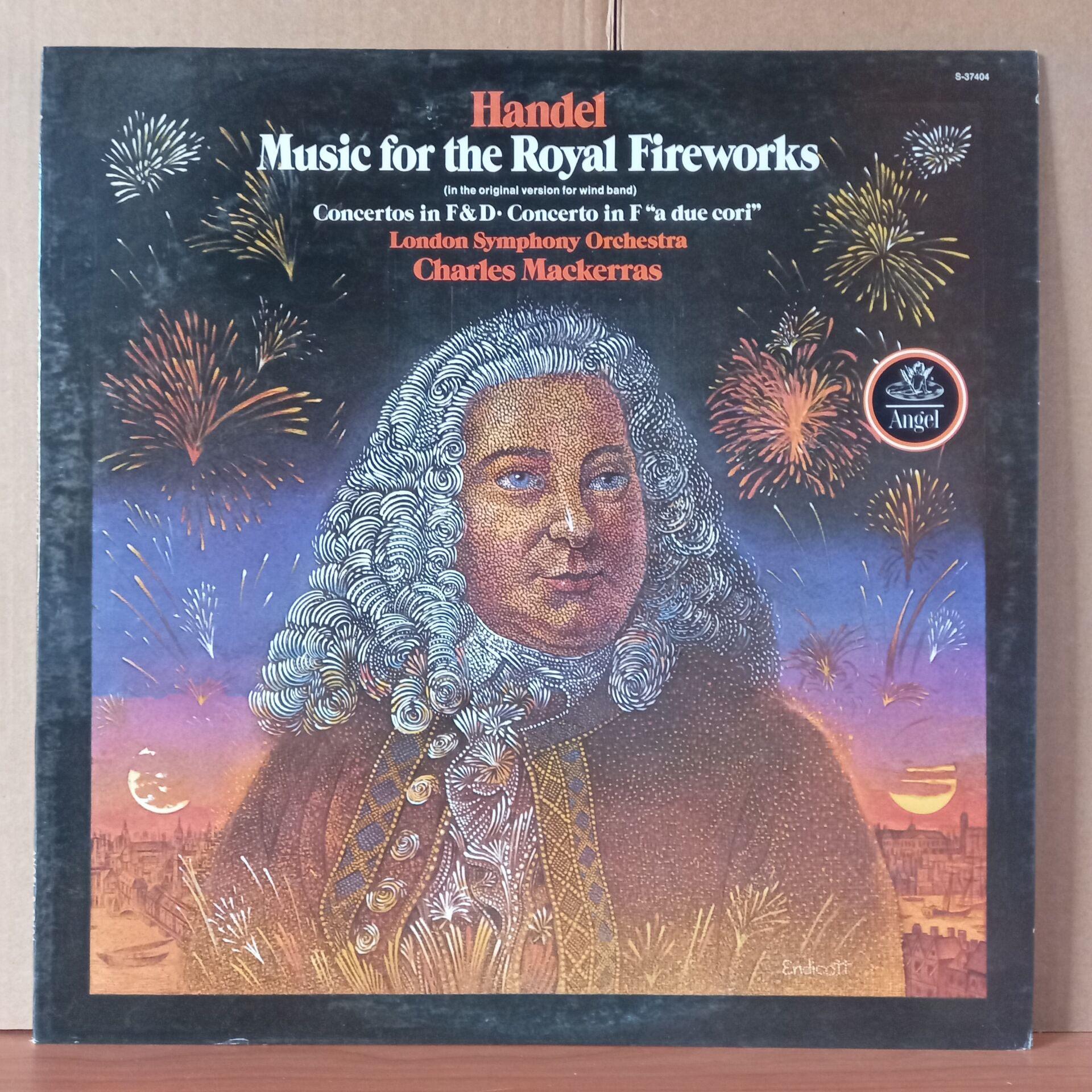 HANDEL: MUSIC FOR THE ROYAL FIREWORKS, CONCERTOS IN F & D, CONCERTO IN F ''A DUE CORI'' / LONDON SYMPHONY ORCHESTRA, SIR CHARLES MACKERRAS (1977) - LP 2.EL PLAK