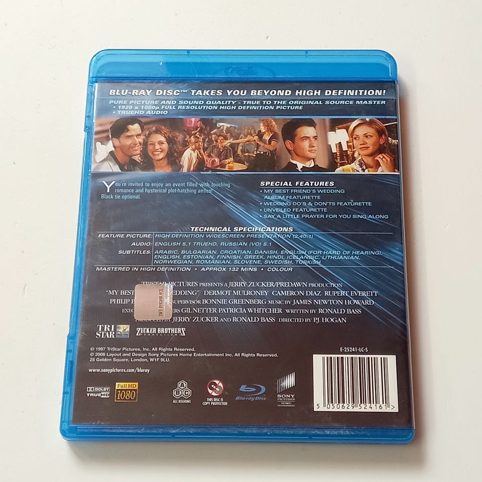 MY BEST FRIEND\'S WEDDING - JULIA ROBERTS, DERMOT MULRONEY, CAMERON DIAZ, YÖN.:P. J. HOGAN - BLU-RAY 2.EL