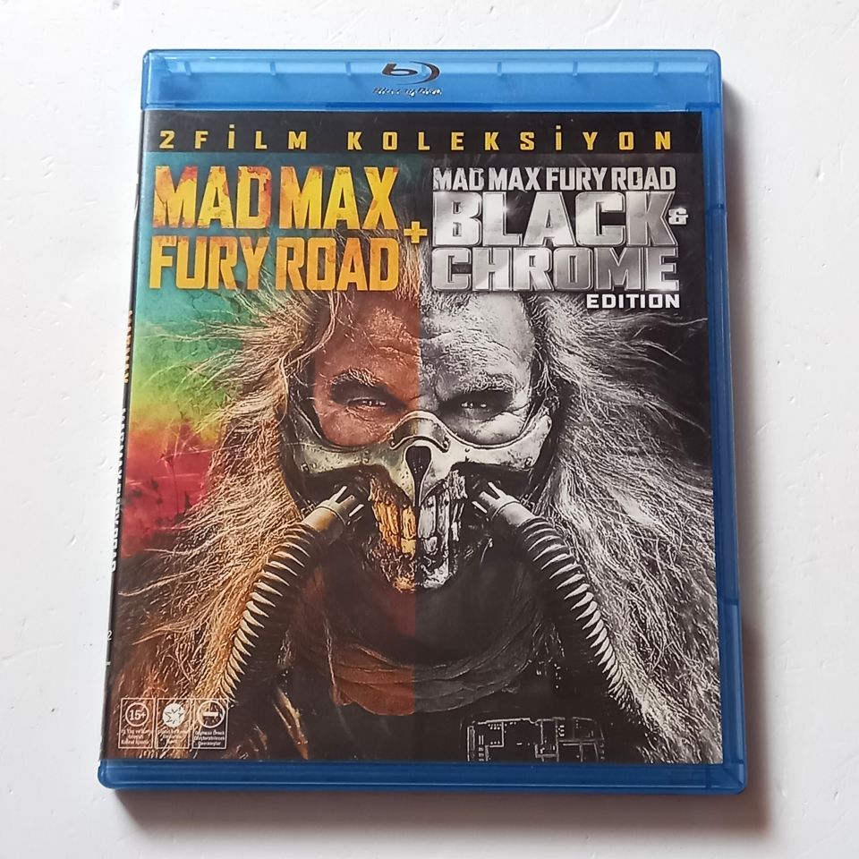 MAD MAX FURY ROAD + BLACK & CHROME EDITION - TOM HARDY, CHARLIZE THERON - YÖN.: GEORGE MILLER - 2 BLU-RAY 2.EL