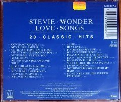 STEVIE WONDER - LOVE SONGS / 20 CLASSIC HITS (1985) MOTOWN CD 2.EL