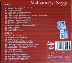 MAHZUNİ'YE SAYGI / BURCU GÜNEŞ, TEOMAN, HAYKO CEPKİN, CEM ADRIAN, KUBAT, AMİL, KORAY AVCI, FUNDA ARAR, NEYSE, AKIN (2017) ARDA MÜZİK 2CD 2.EL