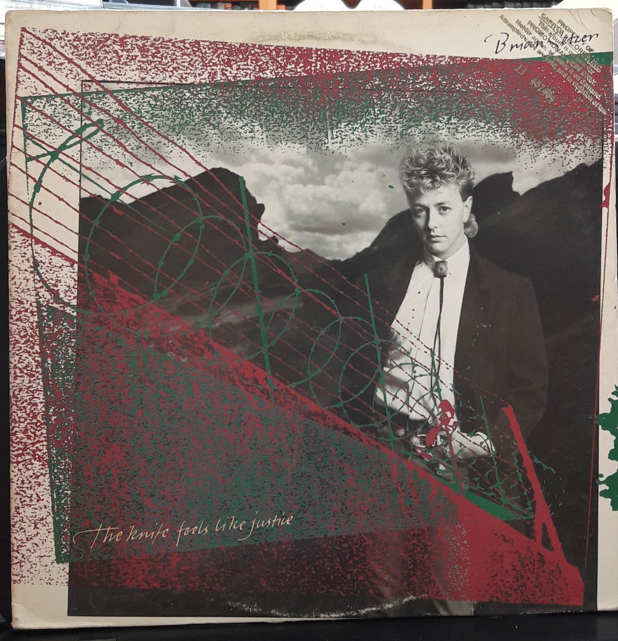 BRIAN SETZER - THE KNIFE FEELS LIKE JUSTICE (1986) - PLAK 2.EL