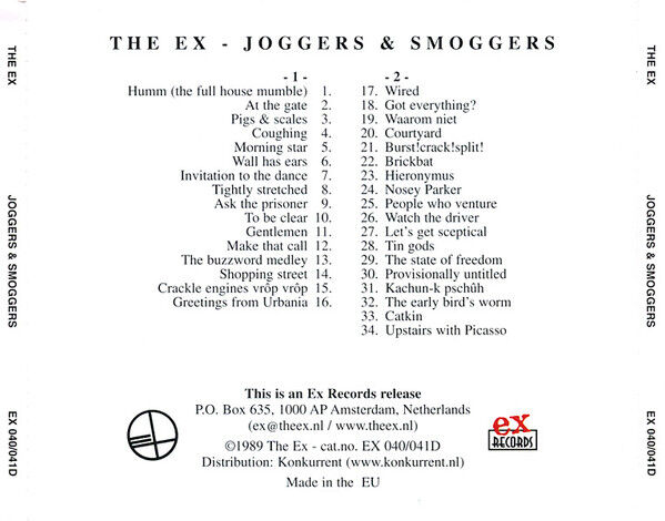 THE EX – JOGGERS & SMOGGERS (1989) - 2CD REISSUE AMBALAJINDA SIFIR