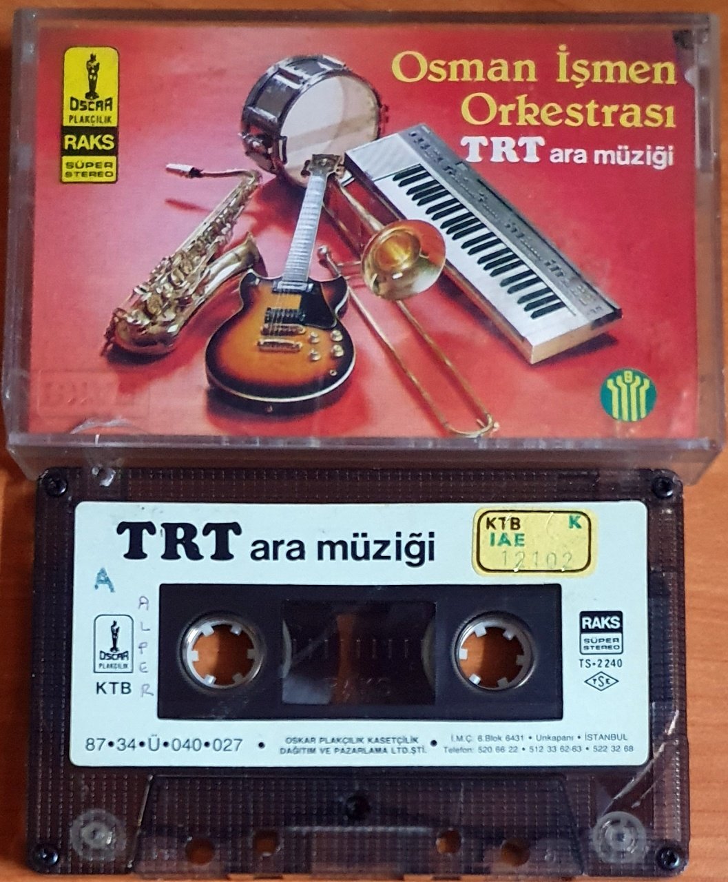 OSMAN İŞMEN ORKESTRASI - TRT ARA MÜZİĞİ (1987) - KASET OSCAR 2.EL