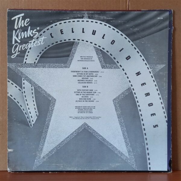 THE KINKS – CELLULOID HEROES / THE KINKS' GREATEST (1976) - LP 2.EL PLAK