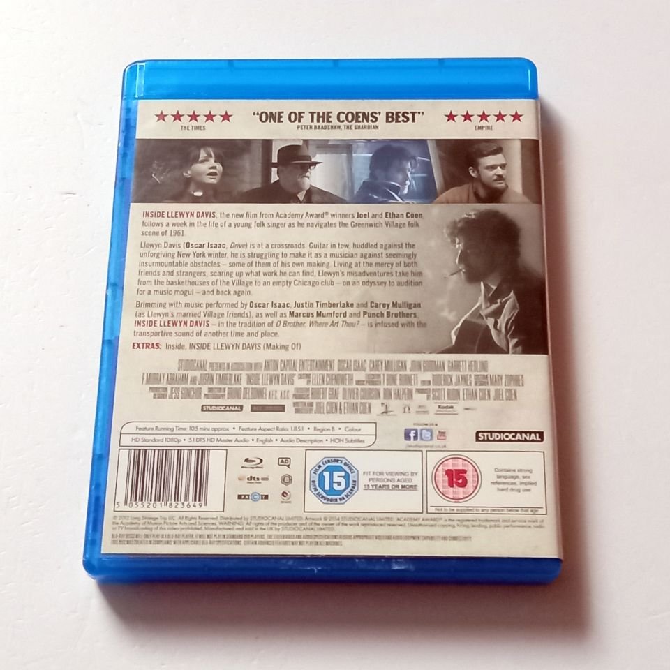 INSIDE LLEWYN DAVIS - OSCAR ISAAC, CAREY MULLIGAN - YÖN.: JOEL COEN & ETHAN COEN - BLU-RAY REGION B TÜRKÇE ALTYAZI YOKTUR 2.EL