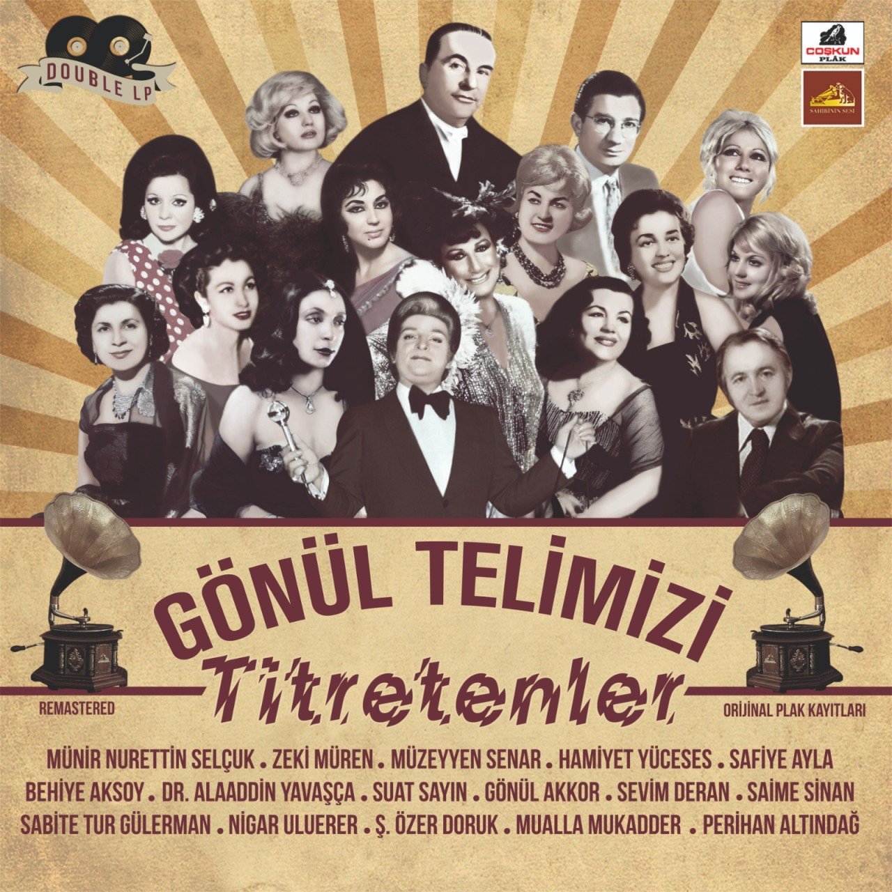 GÖNÜL TELİMİZİ TİTRETENLER - ÇEŞİTLİ SANATÇILAR TÜRK SANAT MÜZİĞİ  - 2LP PLAK SIFIR
