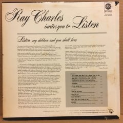 RAY CHARLES - INVITES YOU TO LISTEN LP 2.EL PLAK