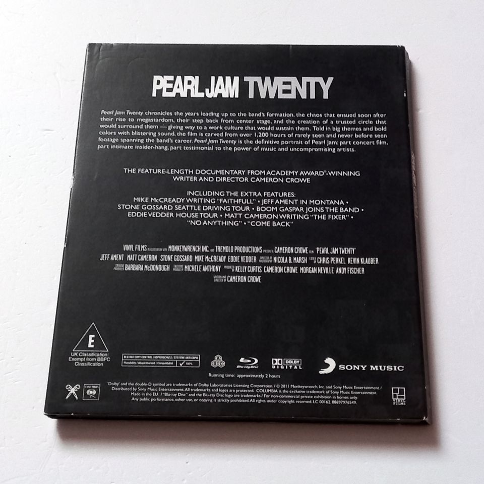 PEARL JAM - PJ20 - YÖN: CAMERON CROWE - BLU-RAY REGION FREE 2.EL