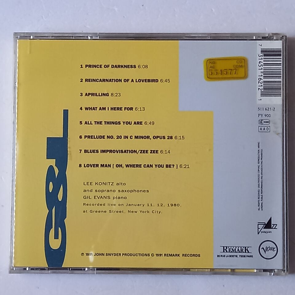 LEE KONITZ, GIL EVANS – HEROES (1991) - CD 2.EL