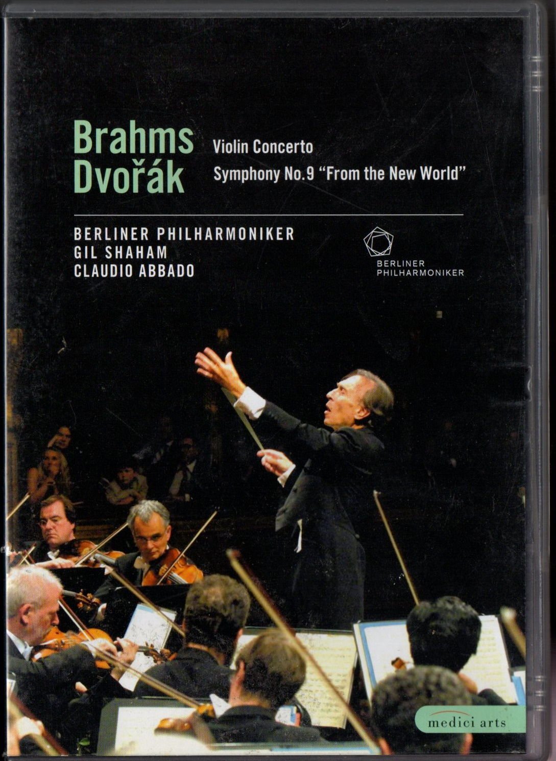 BRAHMS/DVORAK: VIOLIN CONCERTO/SYMPHONY NO. 9 (BERLINER PHILHARMONIKER) (2009) DVD 2.EL