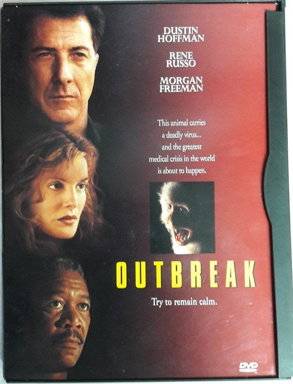 OUTBREAK - DUSTIN HOFFMAN - RENE RUSSO - MORGAN FREEMAN - SNAPCASE DVD 2.EL (1* BÖLGE)