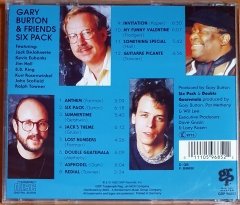 GARY BURTON & FRIENDS - SIX PACK (1992) - CD GRP 2.EL