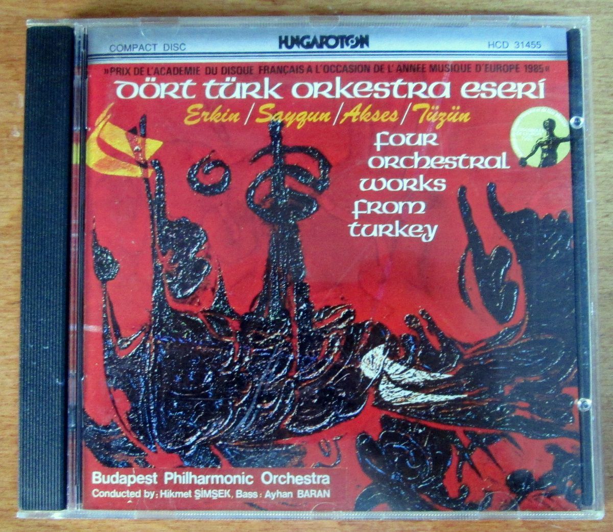 DÖRT TÜRK ORKESTRA ESERİ - ERKİN SAYGUN AKSES TÜZÜN - CD HİKMET ŞİMŞEK NADİR 2.EL