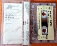 NEW KIDS ON THE BLOCK - HANGIN' TOUGH (1990) CASSETTE MADE IN TURKEY ''USED'' PAPER LABEL