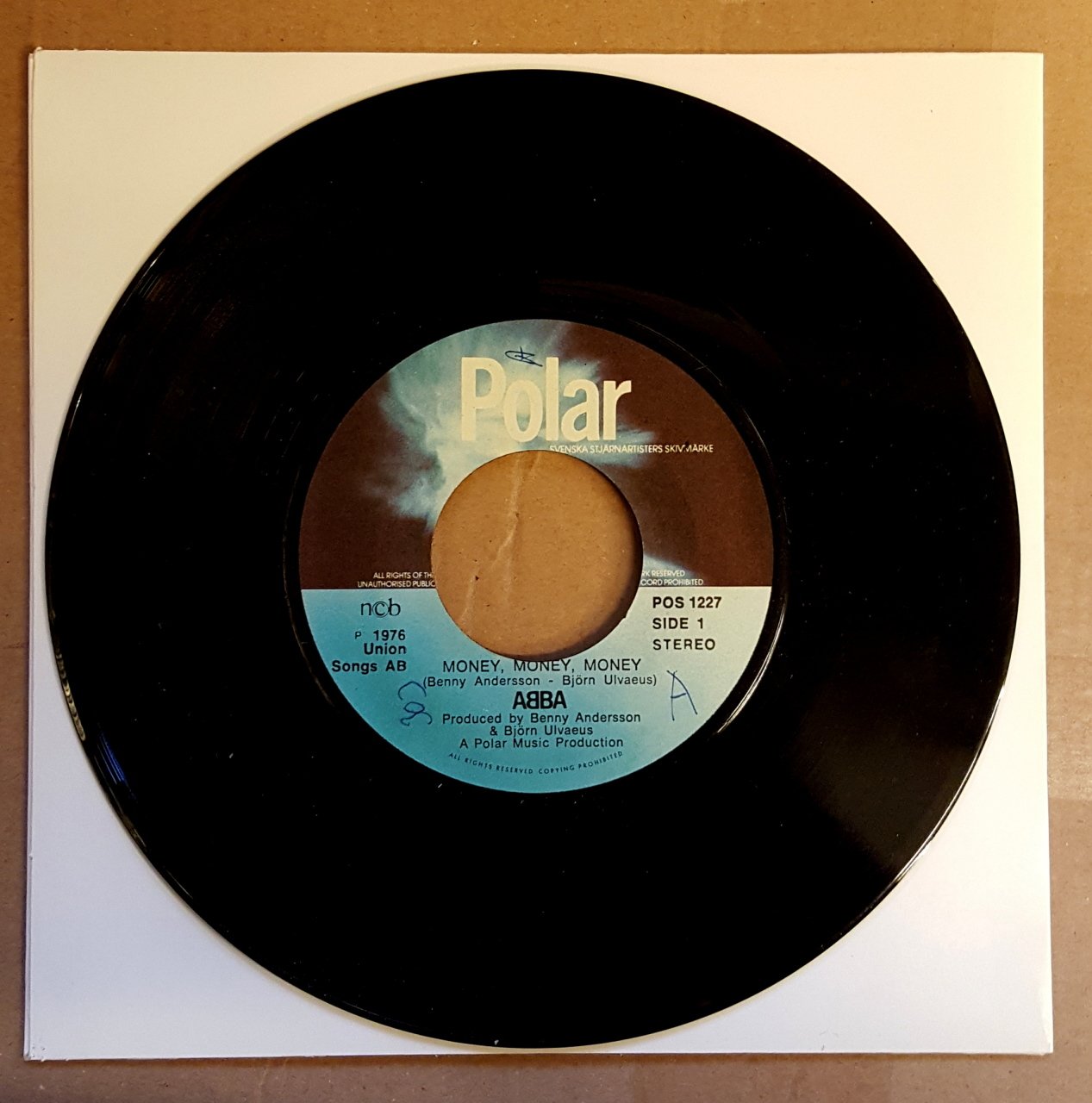 ABBA - MONEY MONEY MONEY / CRAZY WORLD (1976) - 7'' 45 DEVİR SINGLE PLAK