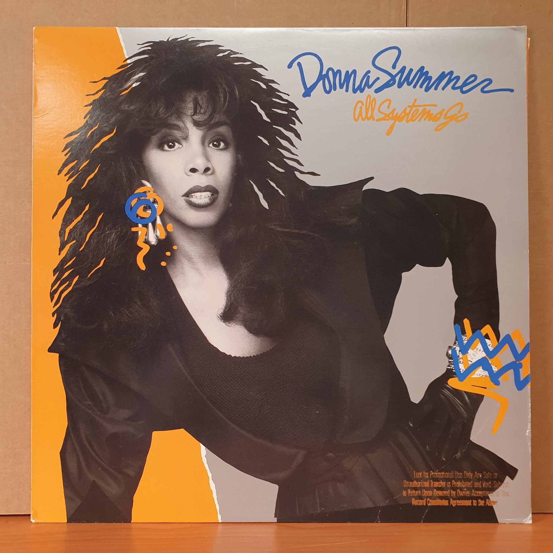 DONNA SUMMER - ALL SYSTEMS GO (1987) - LP 2.EL PLAK