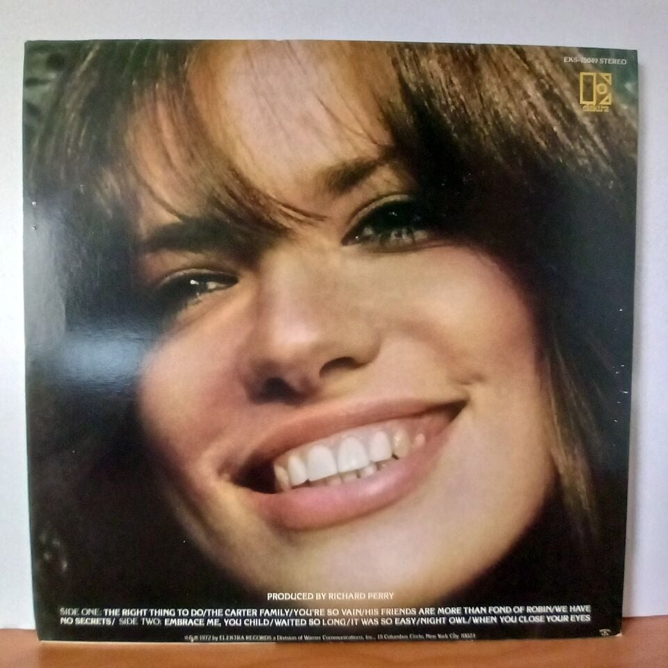 CARLY SIMON – NO SECRETS (1972) - LP 2.EL PLAK