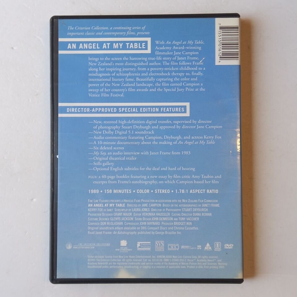 AN ANGEL AT MY TABLE - JANE CAMPION, KERRY FOX, ALEXIA KEOGH - DVD 1.BÖLGE 2.EL