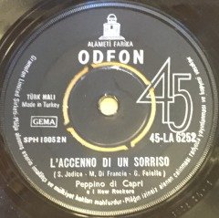PEPPINO DI CAPRI - L'ULTIMO ROMANTICA / L'ACCENNO DI UN SORRISO 7'' 45 DEVİR