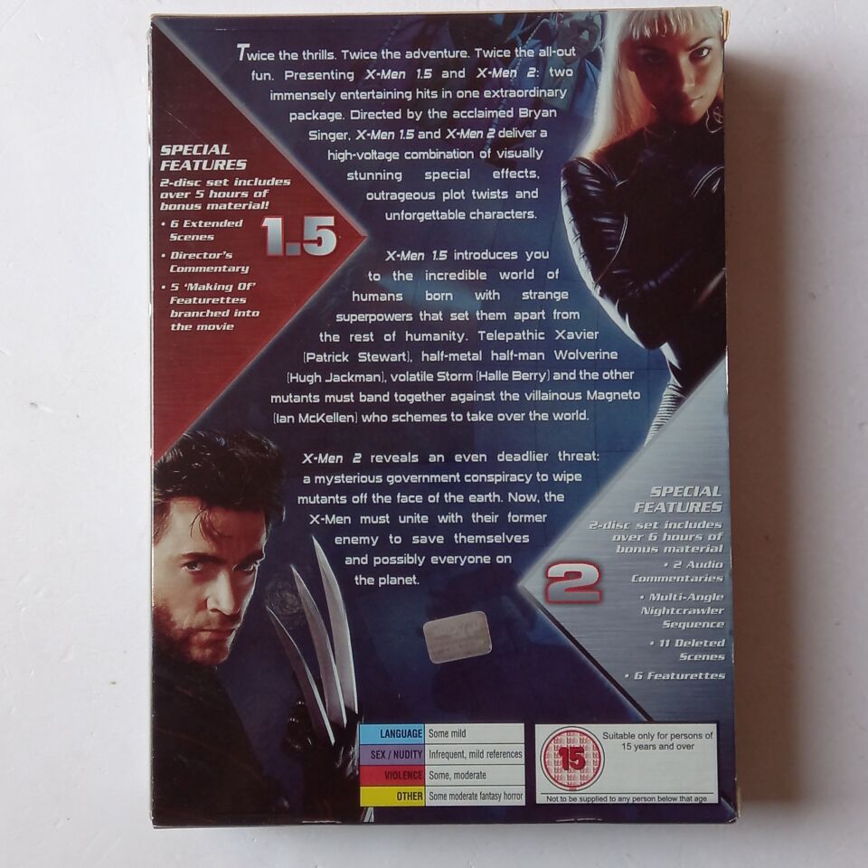 X-MEN SPECIAL EDITION DOUBLE PACK / X-MEN 1.5, X-MEN 2 - 4DVD 2.EL