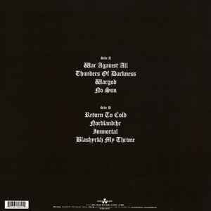 IMMORTAL - WAR AGAINST ALL (2023) - LP VINYL SIFIR PLAK