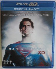 MAN OF STEEL SUPERMAN - HENRY CAVILL - KEVIN COSTNER - RUSSELL CROWE - 3D 2BLU-RAY 2.EL