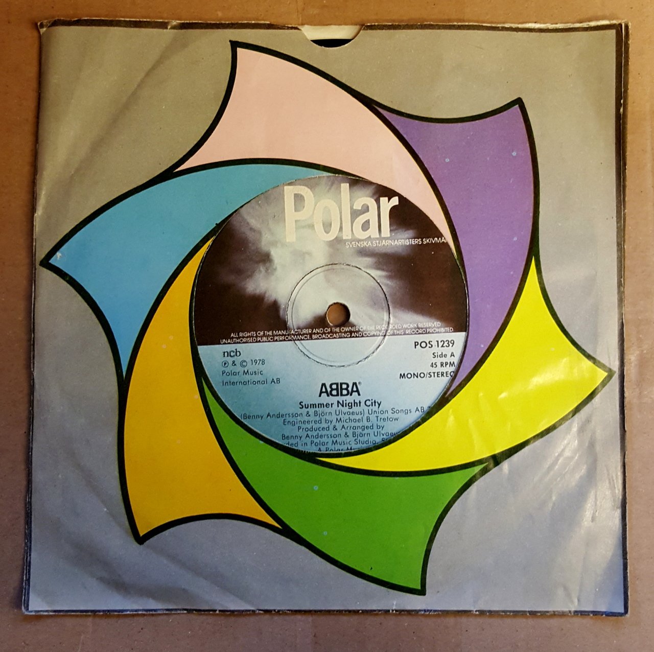 ABBA - SUMMER NIGHT CITY / MEDLEY (Pick A Bale Of Cotton/On Top Of Old Smokey/Midnight Special) (1978) - 7'' 45 DEVİR SINGLE PLAK
