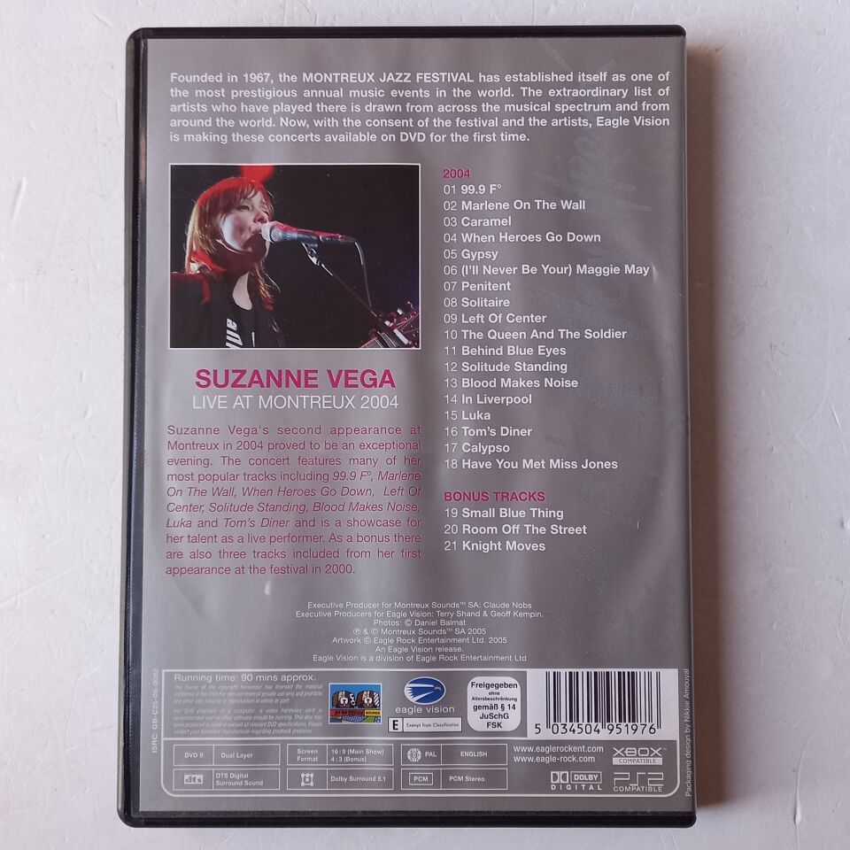 SUZANNE VEGA – LIVE AT MONTREUX 2004 (2005) - DVD 2.EL