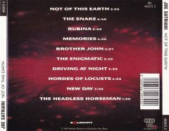 JOE SATRIANI - NOT OF THIS EARTH (1986) - CD 2.EL