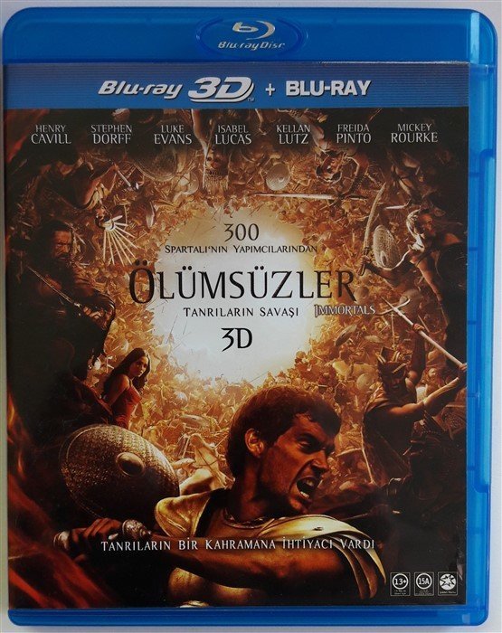 ÖLÜMSÜZLER TANRILARIN SAVAŞI - IMMORTALS - 3D BLU-RAY 2.EL