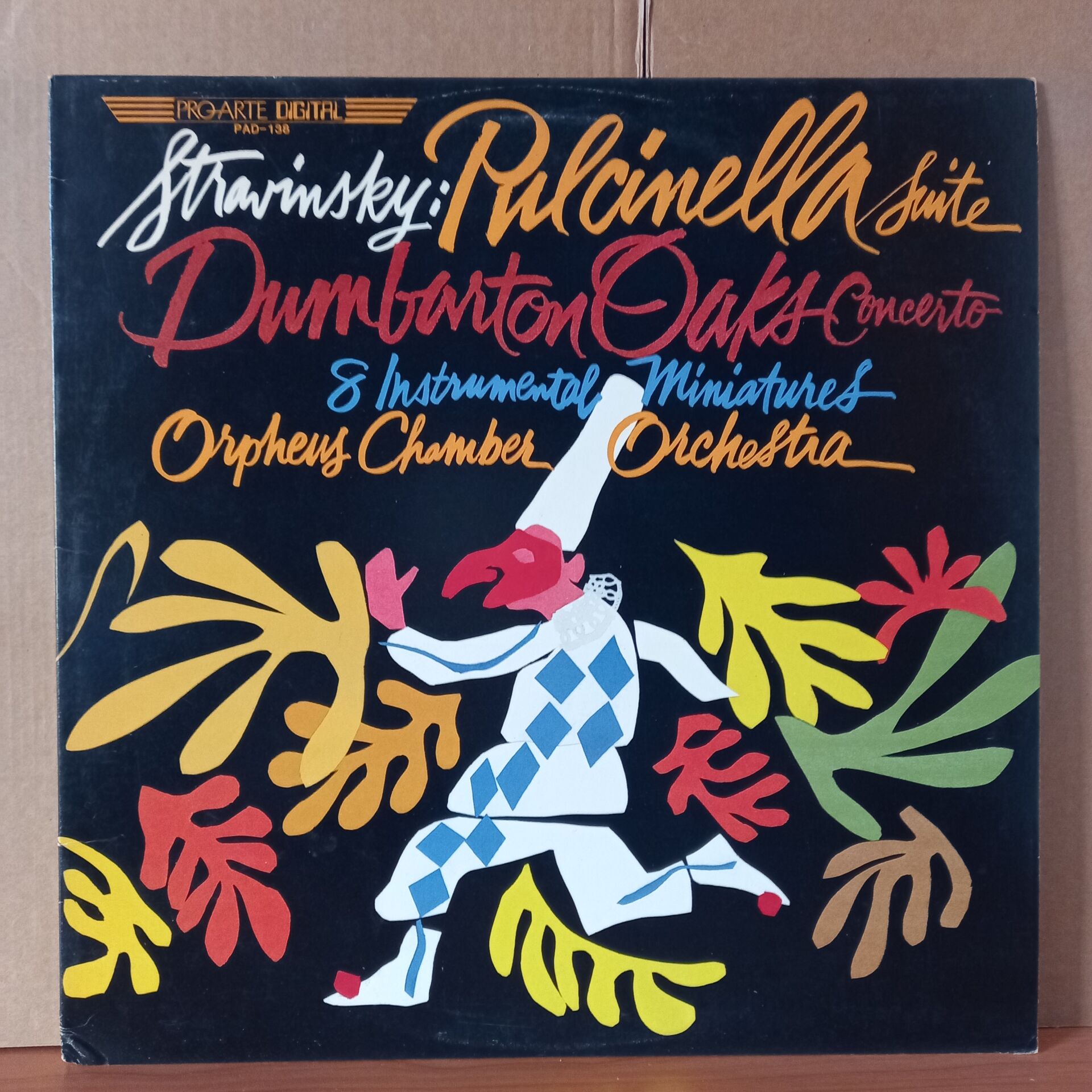 STRAVINSKY: PULCINELLA SUITE, DUMBARTON OAKS, 8 INSTRUMENTAL MINIATURES / ORPHEUS CHAMBER ORCHESTRA (1982) - LP 2.EL PLAK