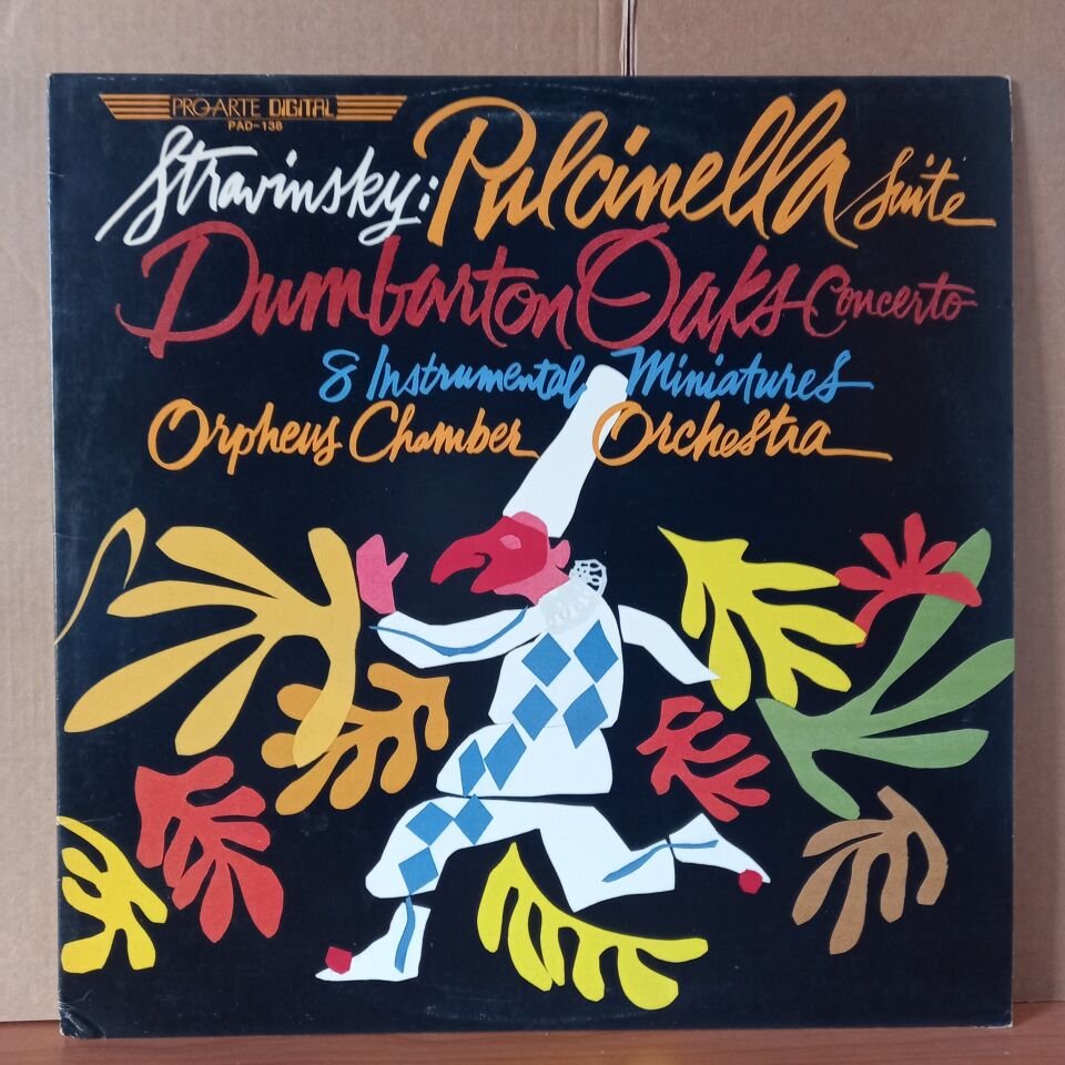 STRAVINSKY: PULCINELLA SUITE, DUMBARTON OAKS, 8 INSTRUMENTAL MINIATURES / ORPHEUS CHAMBER ORCHESTRA (1982) - LP 2.EL PLAK