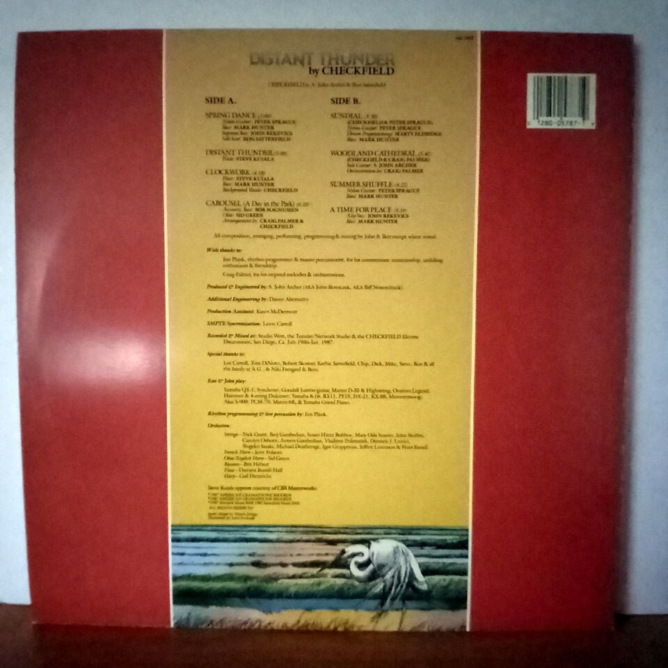 CHECKFIELD – DISTANT THUNDER (1987) - LP 2.EL PLAK