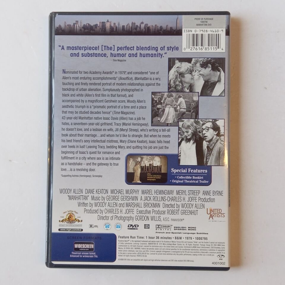 MANHATTAN - WOODY ALLEN, DIANE KEATON - DVD 1.BÖLGE 2.EL