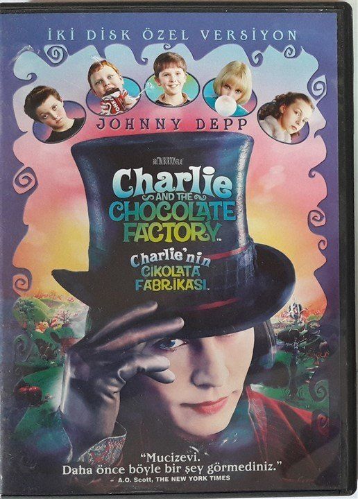 CHARLIE AND THE CHOCOLATE FACTORY - CHARLIE'NİN ÇİKOLATA FABRİKASI - JOHNNY DEPP - TIM BURTON - 2DVD 2.EL