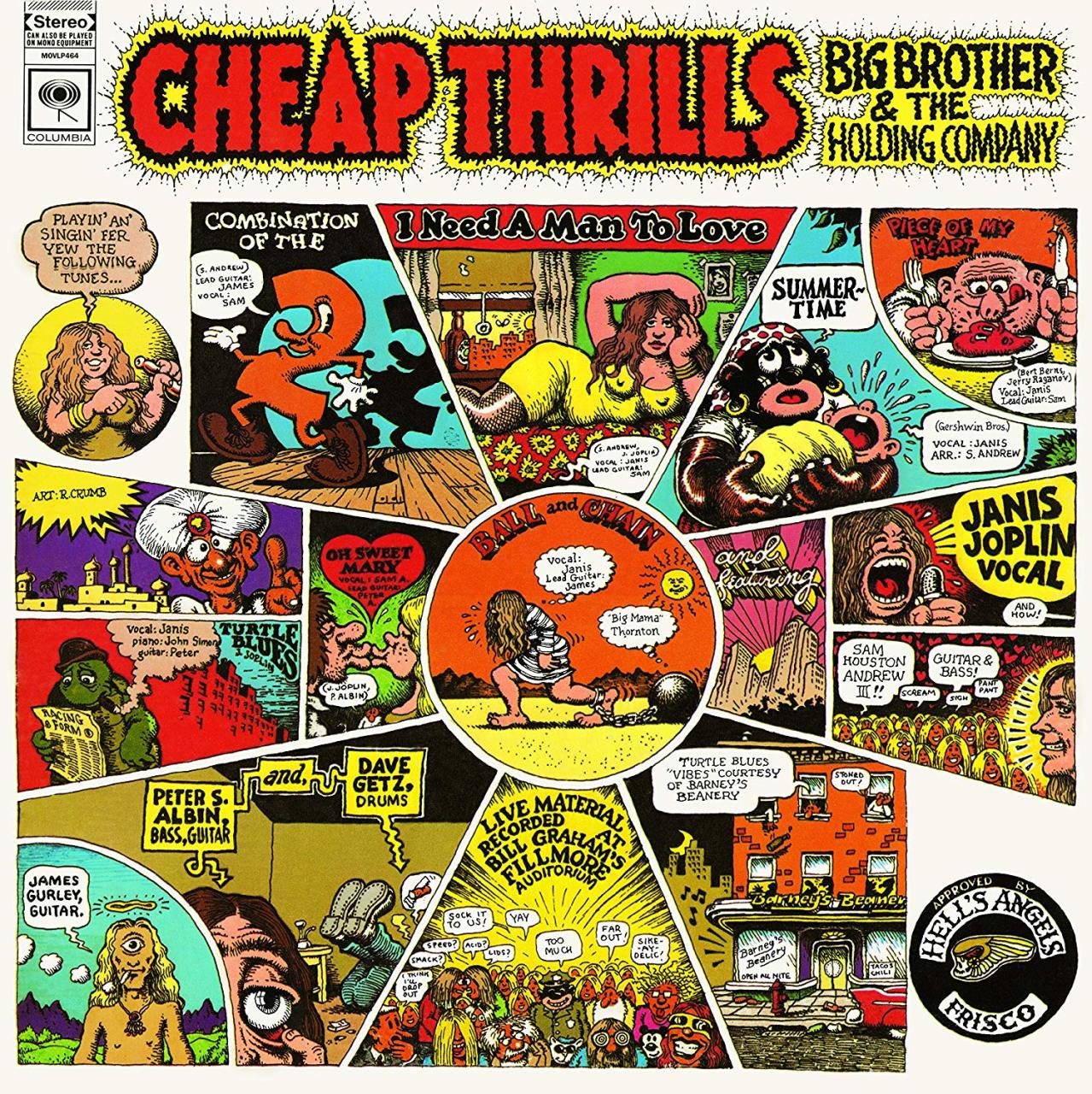 JANIS JOPLIN & BIG BROTHER AND THE HOLDING COMPANY - CHEAP THRILLS (1968) - LP 180GR 2012 EDITION SIFIR PLAK