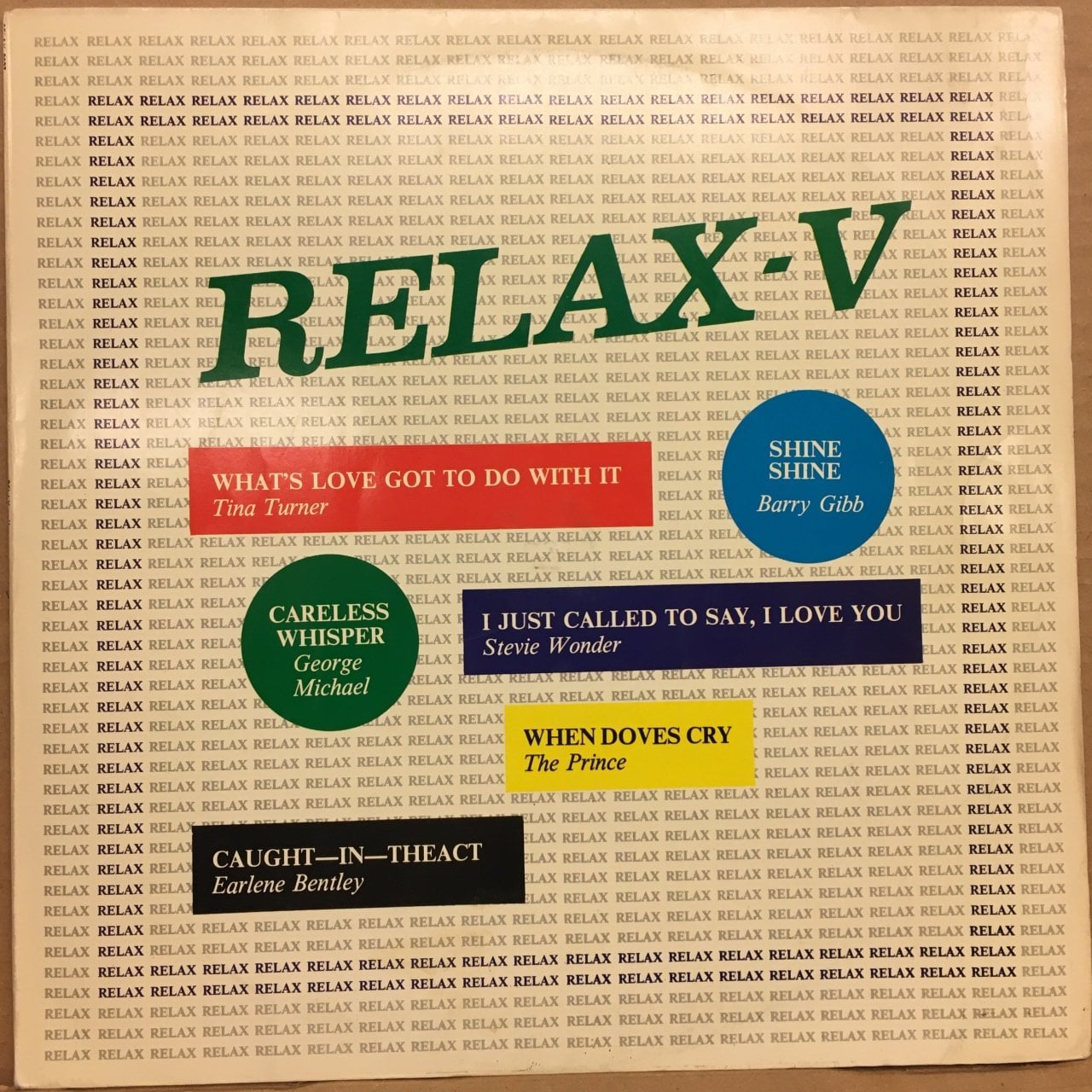 RELAX V TINA TURNER GEORGE MICHAEL STEVIE WONDER.. 2.EL PLAK YERLİ BASKI