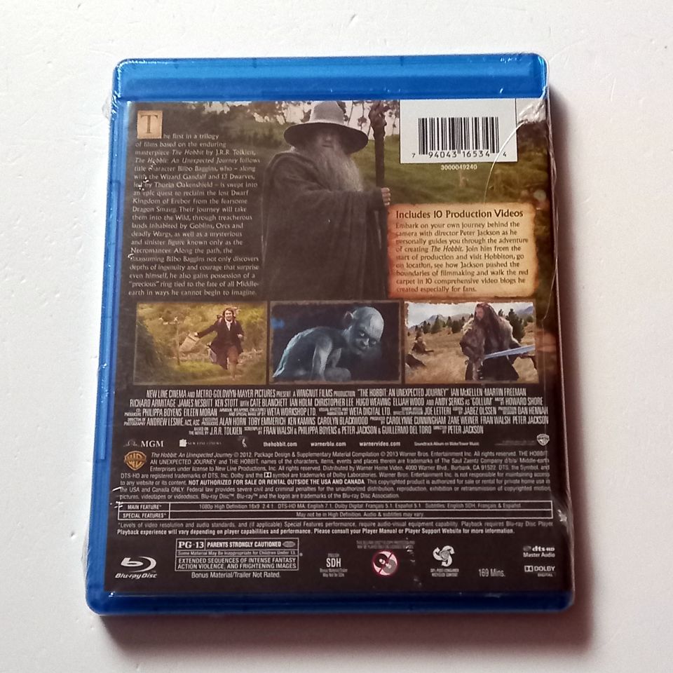 THE HOBBIT / AN UNEXPECTED JOURNEY - IAN MCKELLEN, MARTIN FREEMAN, RICHARD ARMITAGE - YÖN.: PETER JACKSON - BLU-RAY SIFIR 1. BÖLGE TR ALTYAZI YOKTUR