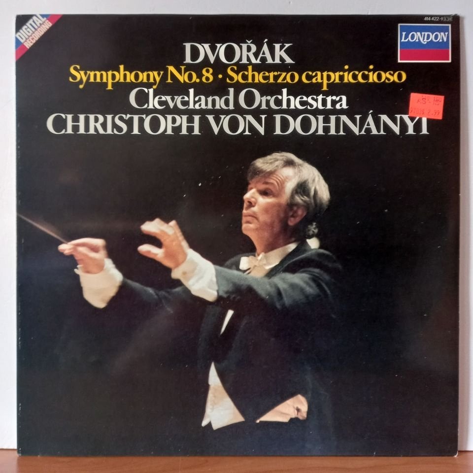 DVORAK, CLEVELAND ORCHESTRA, CHRISTOPH VON DOHNANYI – SYMPHONY NO.8 / SCHERZO CAPRICCIOSO (1986) - LP 2.EL PLAK