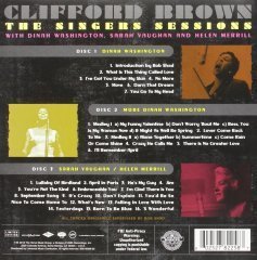 CLIFFORD BROWN - EMARCY MASTER TAKES VOL2 SINGERS SESSION - 3CD DINAH WASHINGTON SARAH VAUGHAN HELEN MERRIL SIFIR
